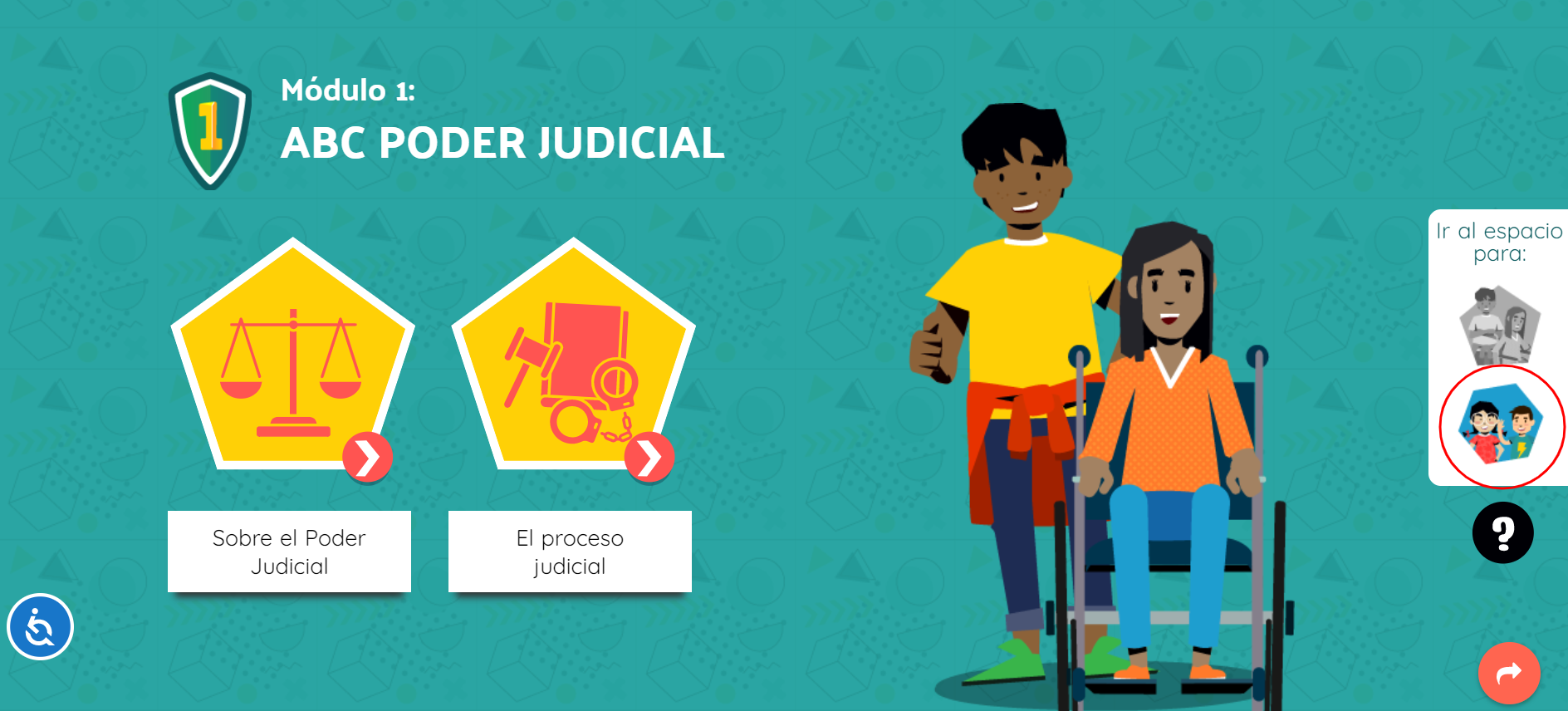 Captura de pantalla de uno de los espacios de Poder Juvenil