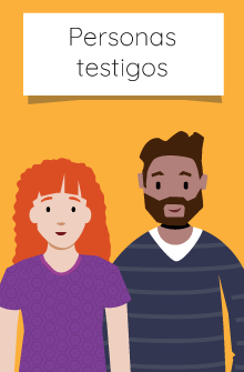 tarjeta con dibujo de un testigo con enlace a más detalles sobre su rol